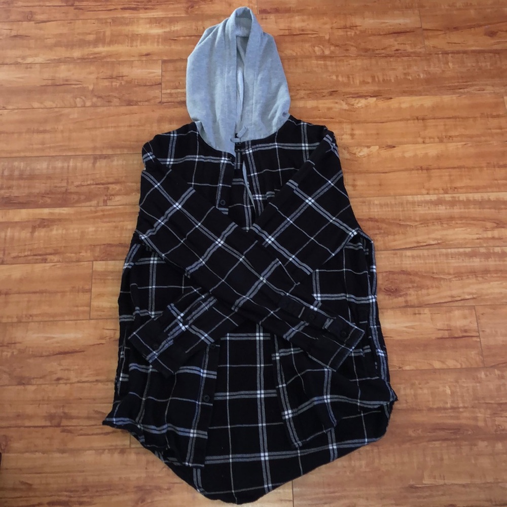 PacSun Hooded Flannel